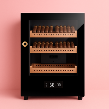 Intelligent Constant Temperature Cigar Humidor|LED Digital Display|Three-layer Cedar Pallet Design