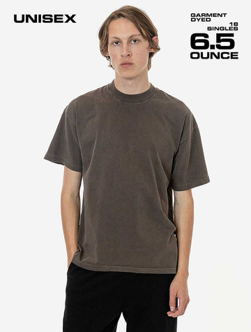 1801GD, Los Angeles Apparel, 6.5oz Garment Dye Crew Neck T-Shirt