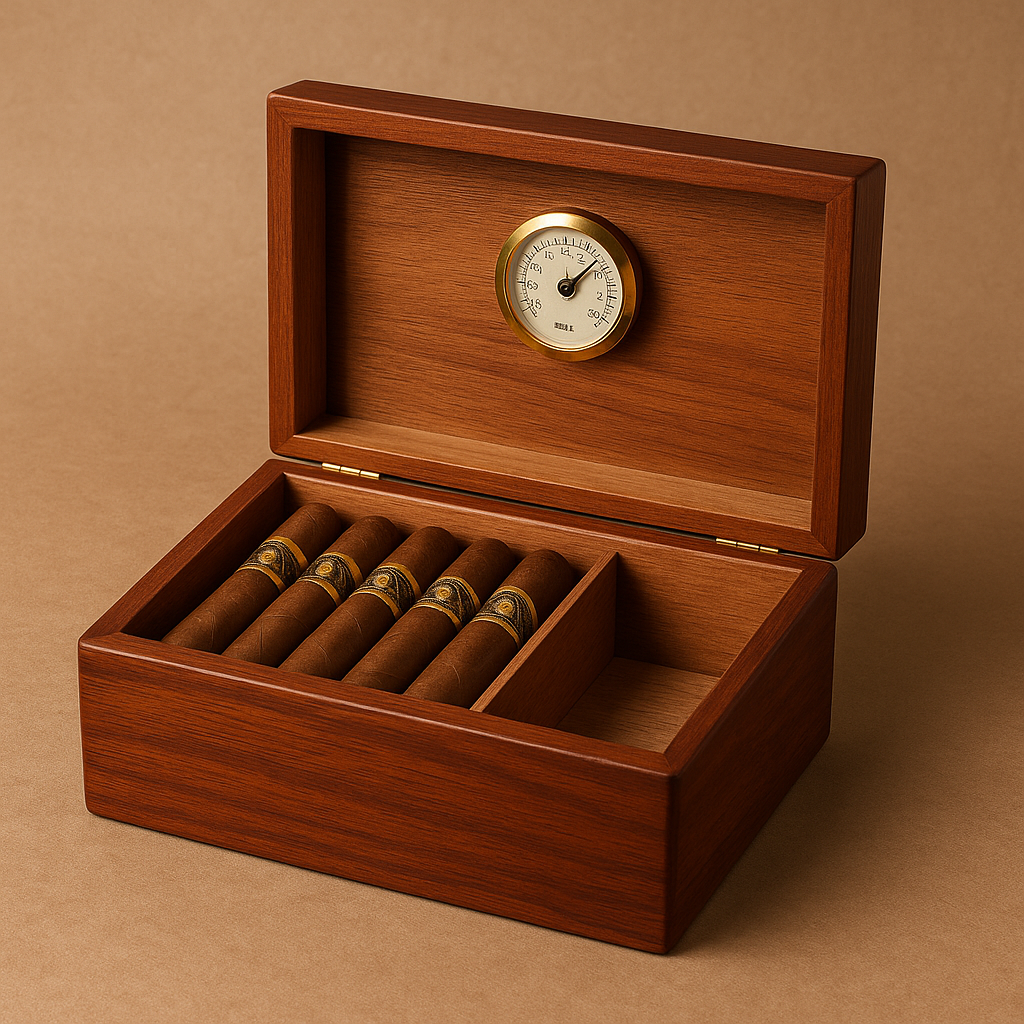 Classic Walnut Humidor | Spanish Cedar Lining | With Hygrometer