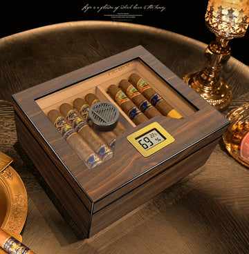 Matt Finish Cigar Box with 50 cigars