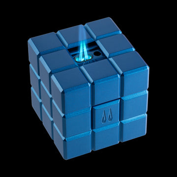 Colibri Blue Heritage Cube Desk Lighter