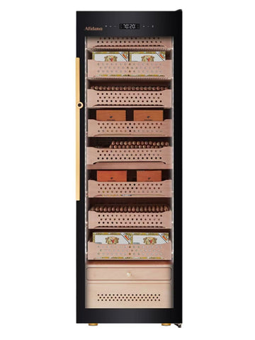 Cave à cigares électronique Afidano B8 Steel Series | 2 500 cigares 