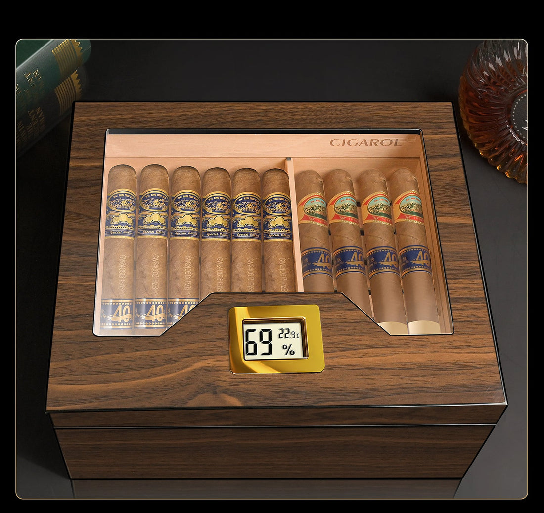 Matt Finish Cigar Box with 50 cigars
