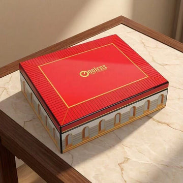 Cigarol High-gloss Finish Cedar Wood Humidor Box Red