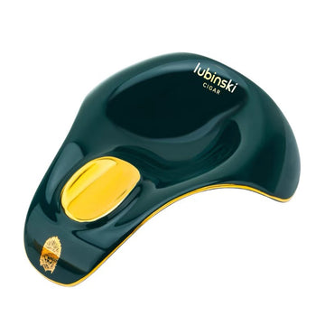 Curved Compact Ashtray – Black / Green