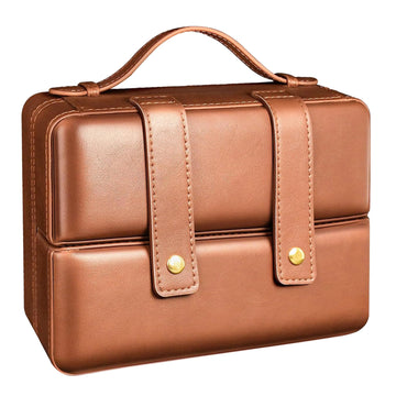 All Leather Cigar Travel Case with 7 cigars