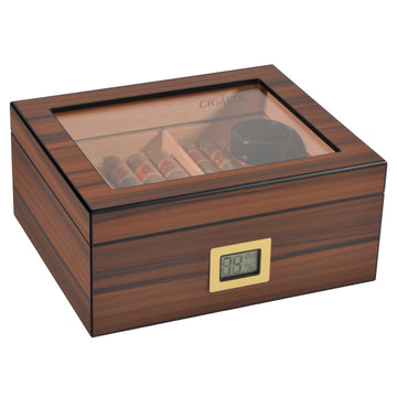 Matt Finish Cigar Box with 50 cigars
