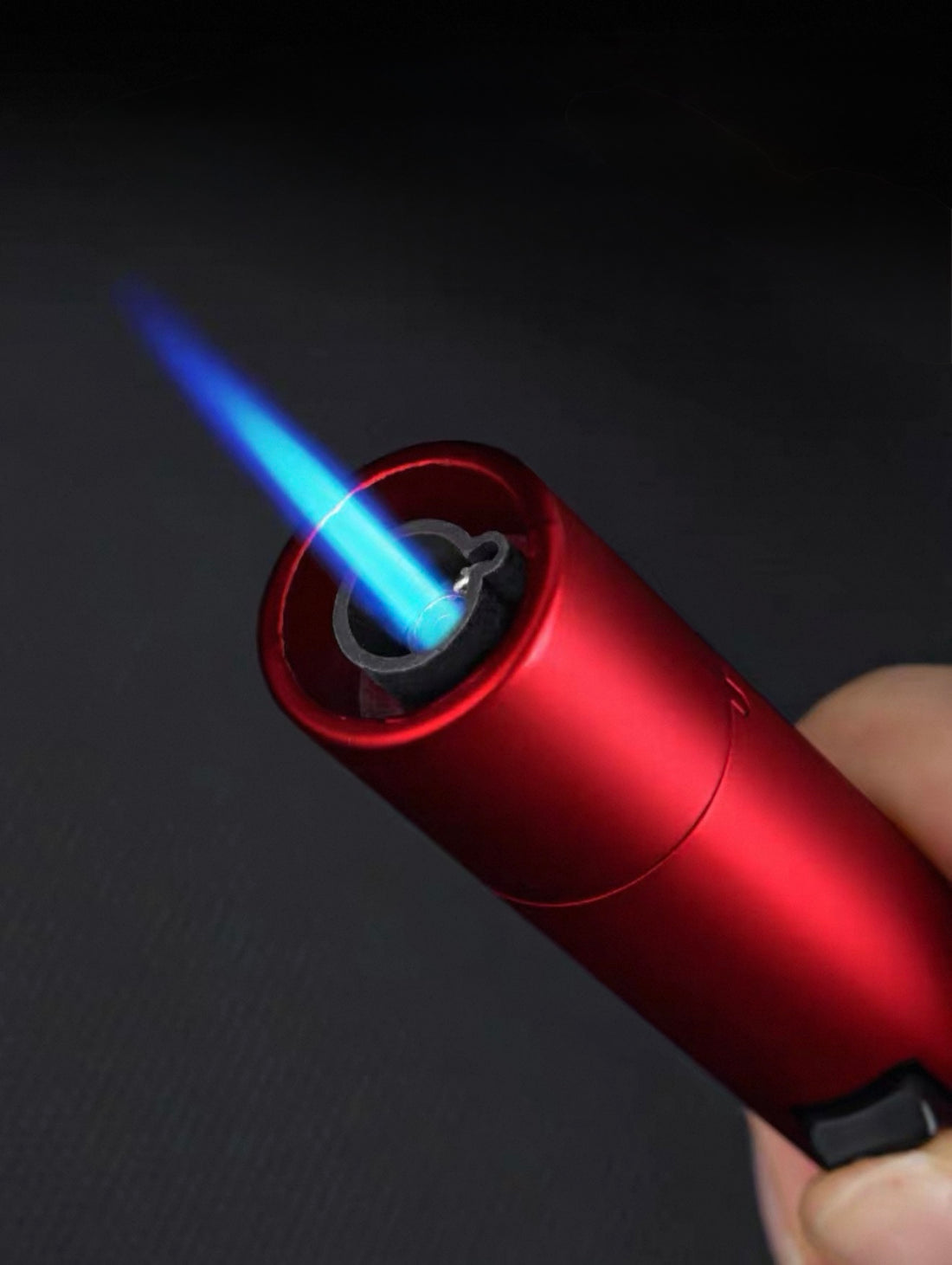 CIGAROL Refillable Cigar Torch Lighter, Single Jet Flame