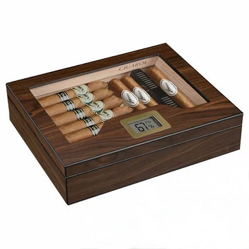Cigarol Matt Finish Cedar Wood Humidor Box