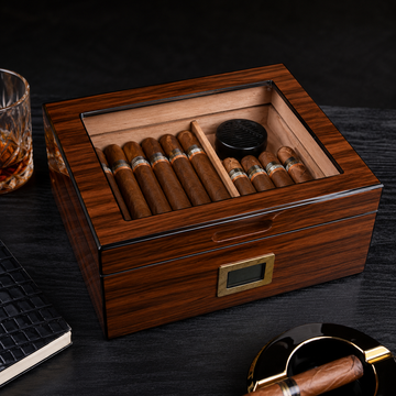 Cigarol Wood Pattern Cedar Wood Humidor Box