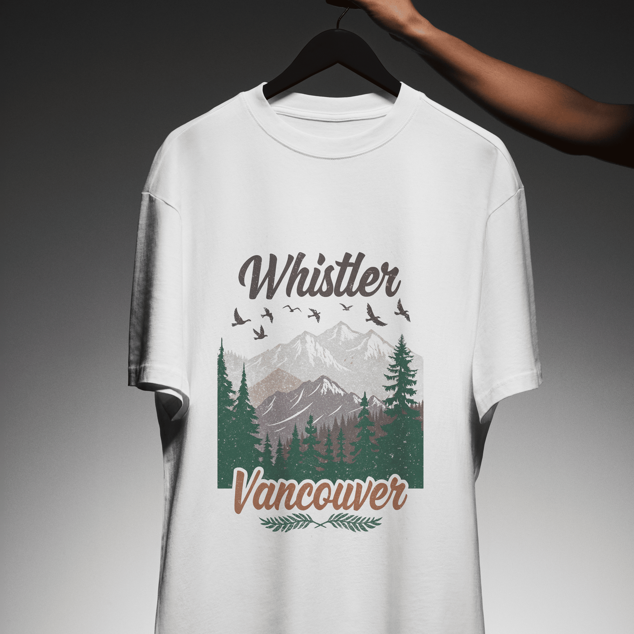 Whistler, Canada Ski Club Short Sleeve Comfort Colors T-Shirt | Vintage Retro, Trendy Graphic Tee | Canadian Ski Trip | Oversized Unisex Fit