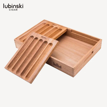 Two-Tier Wooden Display & Storage Tray