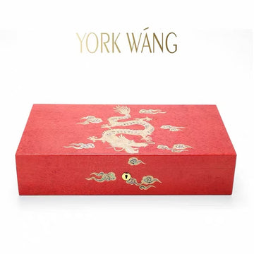 York Wang Dragon Spanish Cedar Cigar Box