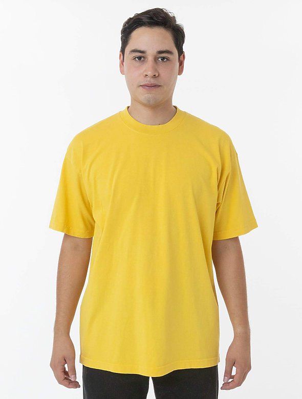 1801GD, Los Angeles Apparel, 6.5oz Garment Dye Crew Neck T-Shirt
